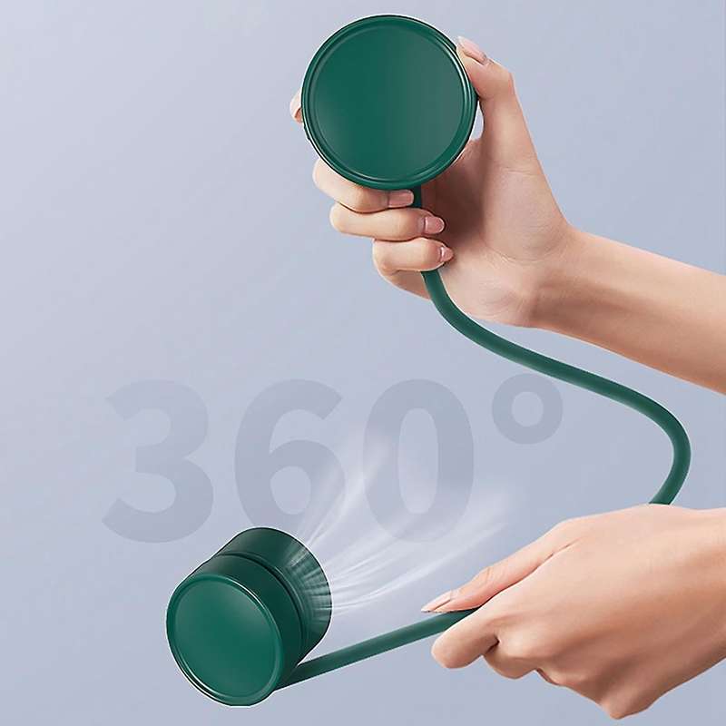 Usb Charging Hanging Neck Fan 3-speed 360-degree for Sports B