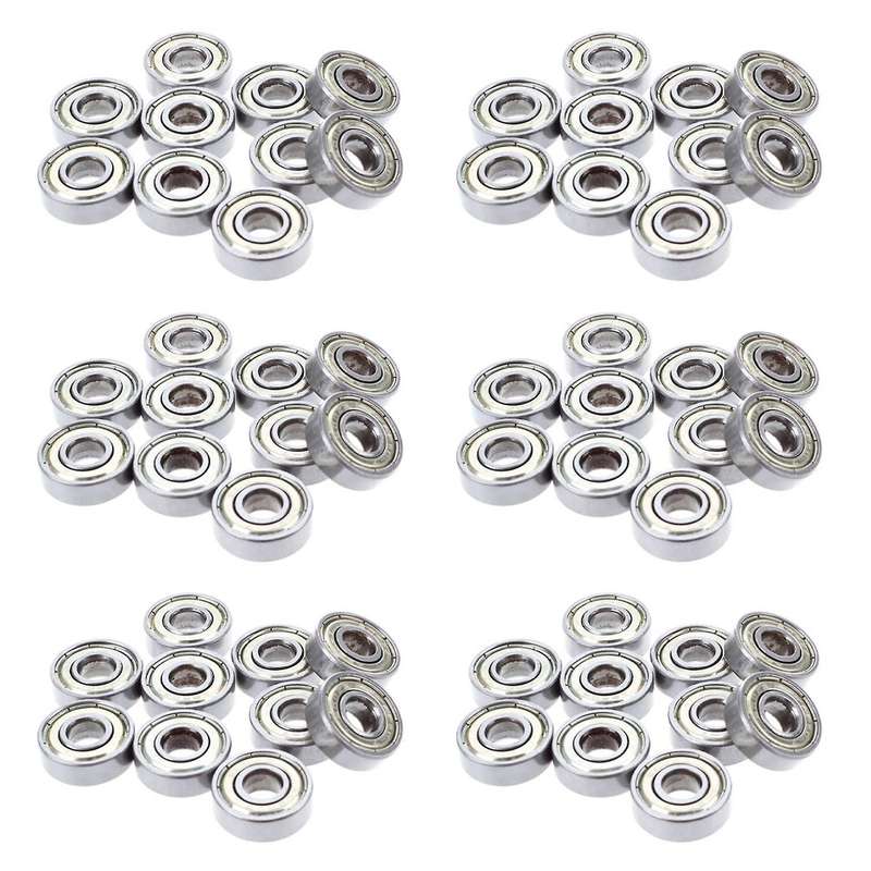 10 Pcs. Ball Bearings Miniature Deep Groove Ball Bearings 608 Zz