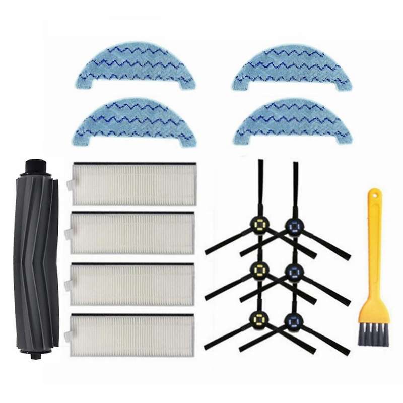 16pcs Hepa Filter Main Side Brush Mops for Ilife A7 A9s / Dexp Lf800