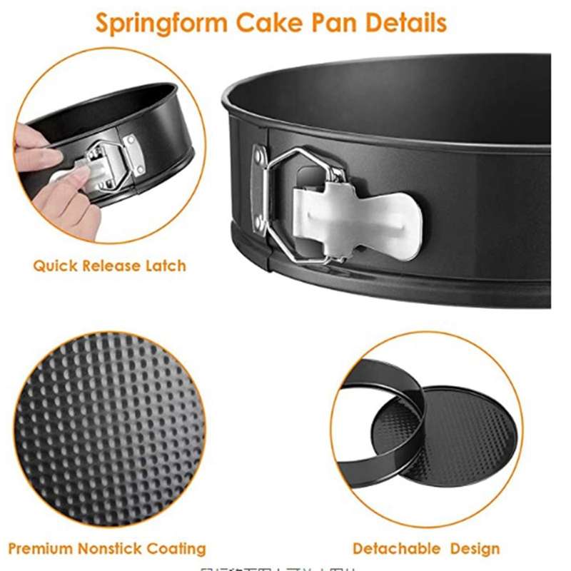 3-pc Set Round Love Square Live Bottom Live Non-stick Baking Tools