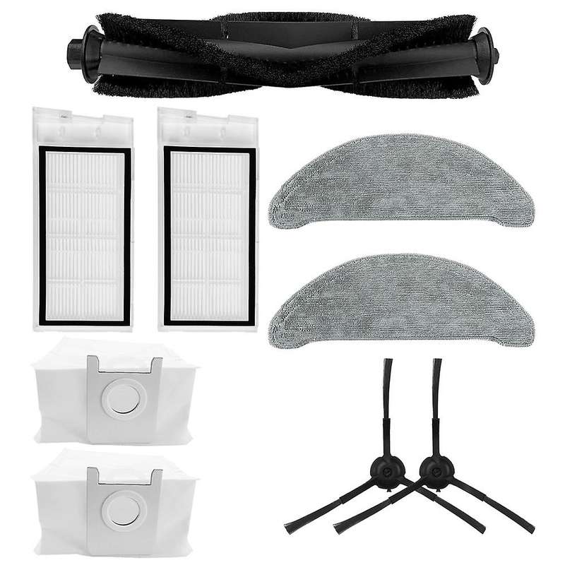 9pcs Replacement for Roidmi Main Side Brush Hepa Filter Mop Dust Bag