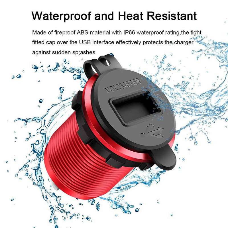 Quick Charge 3.0 Usb Charger Socket,12v/24v Dual Usb Car Power Outlet