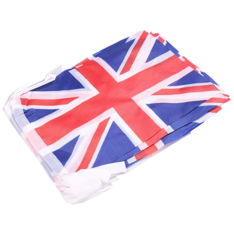 6x Union Jack Bunting 9 Metres/30ft Long with 30 Flags