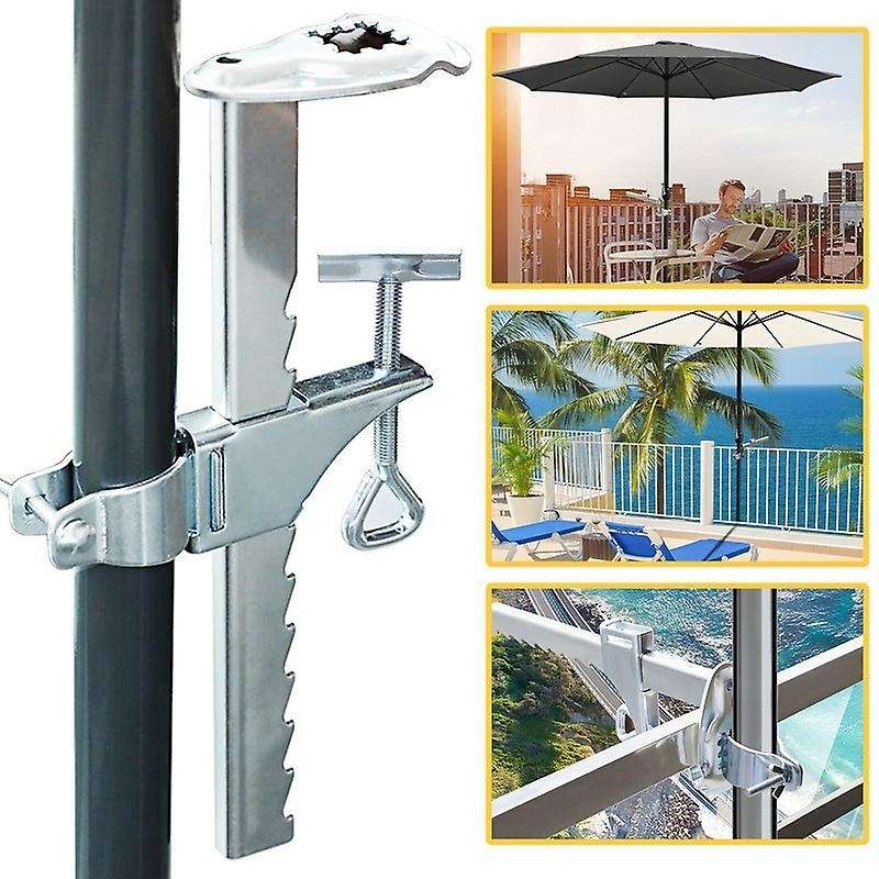 Umbrella Stand Parasol Fixing Clip Beach Fixed Patio for Sunshades