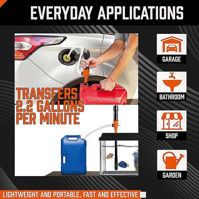 Horusdy Portable Power Battery Pump, Liquid Transfer Pump, 2.2gpm