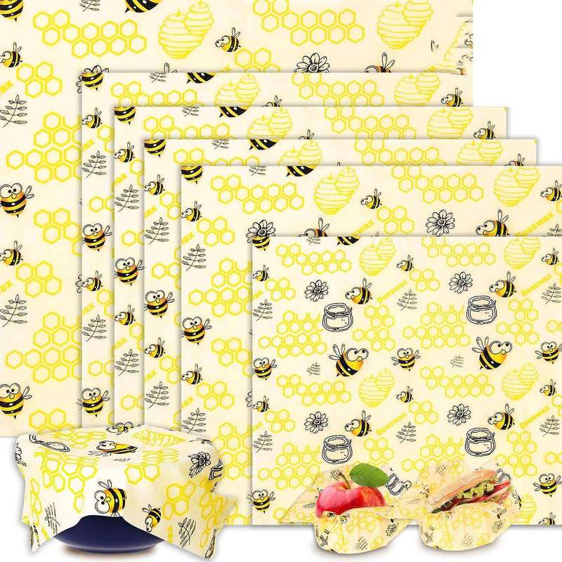 6 Pack Reusable Food (1 Large, 4 Medium, 1 Small)