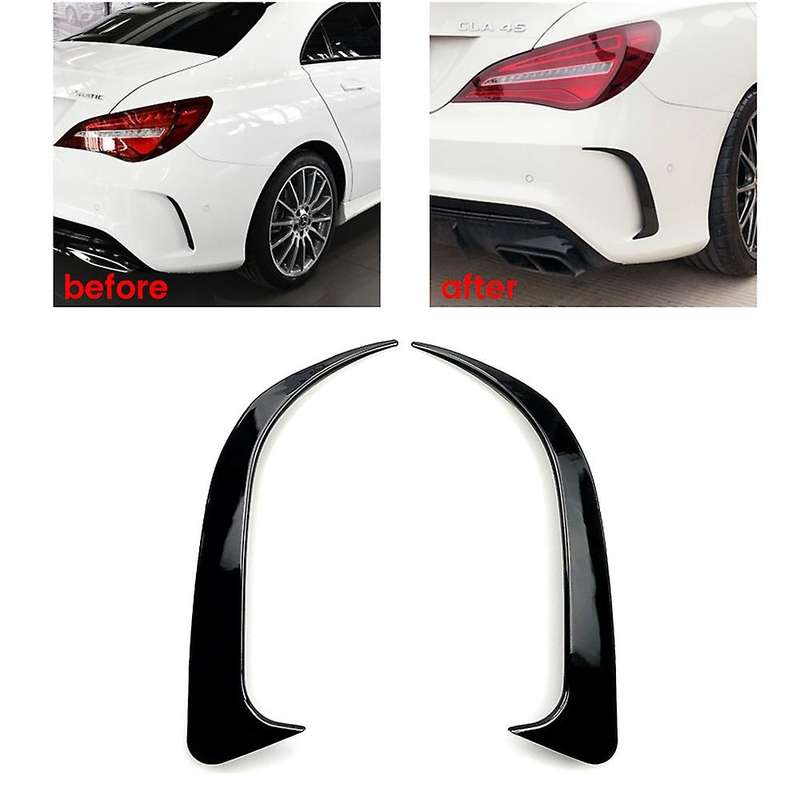 1 Pair Car Rear Bumper Spoilers Canard for Mercedes-benz C117 Cla200