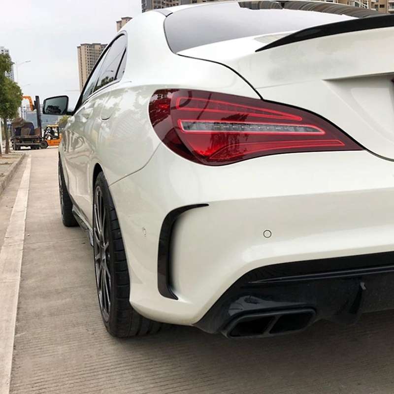 1 Pair Car Rear Bumper Spoilers Canard for Mercedes-benz C117 Cla200