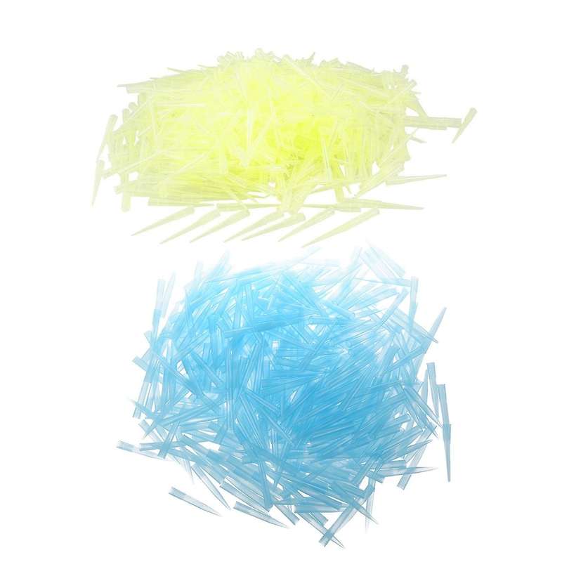 Blue Transparent 1000ul 1ml Lab Liquid Pipette Pipettor Tips 500 Pcs
