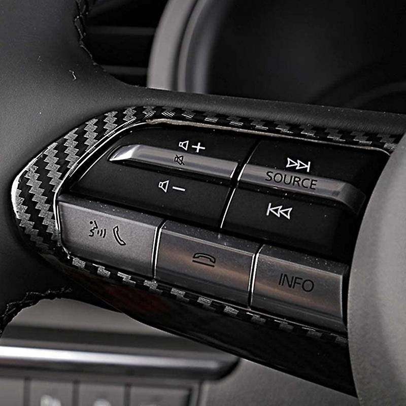 Carbon Fiber Steering Wheel Frame Cover, for Mazda 3 Cx-30 2019 2020