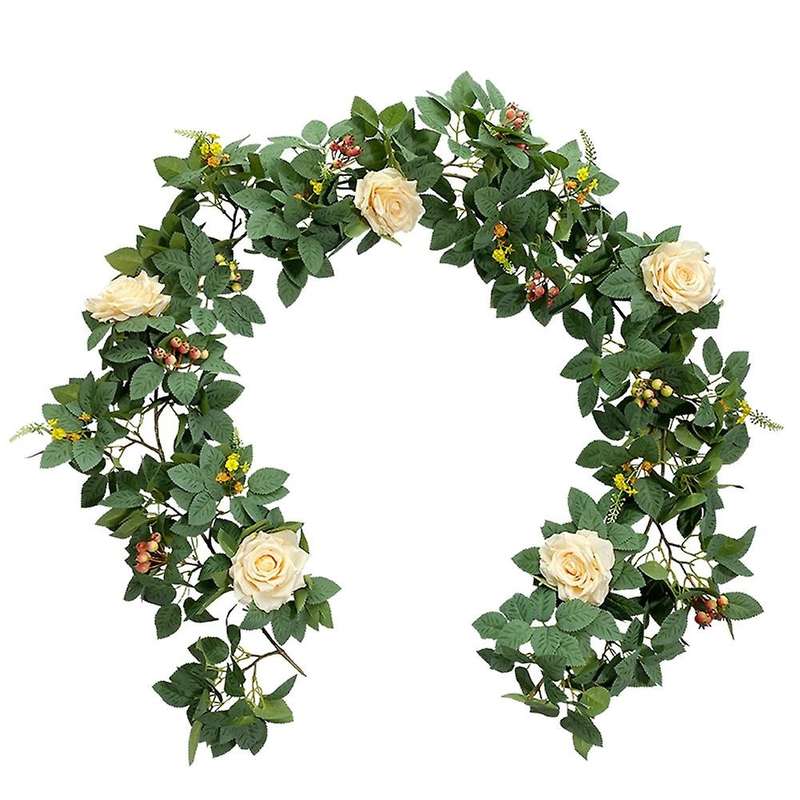 Artificial Silk Fake Flowers Garland for Wedding Home Party Garden