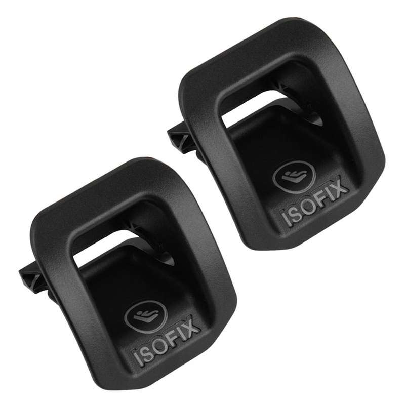 2x Car Seat Isofix Switch Cover Black for Mercedes Benz A Cla Class