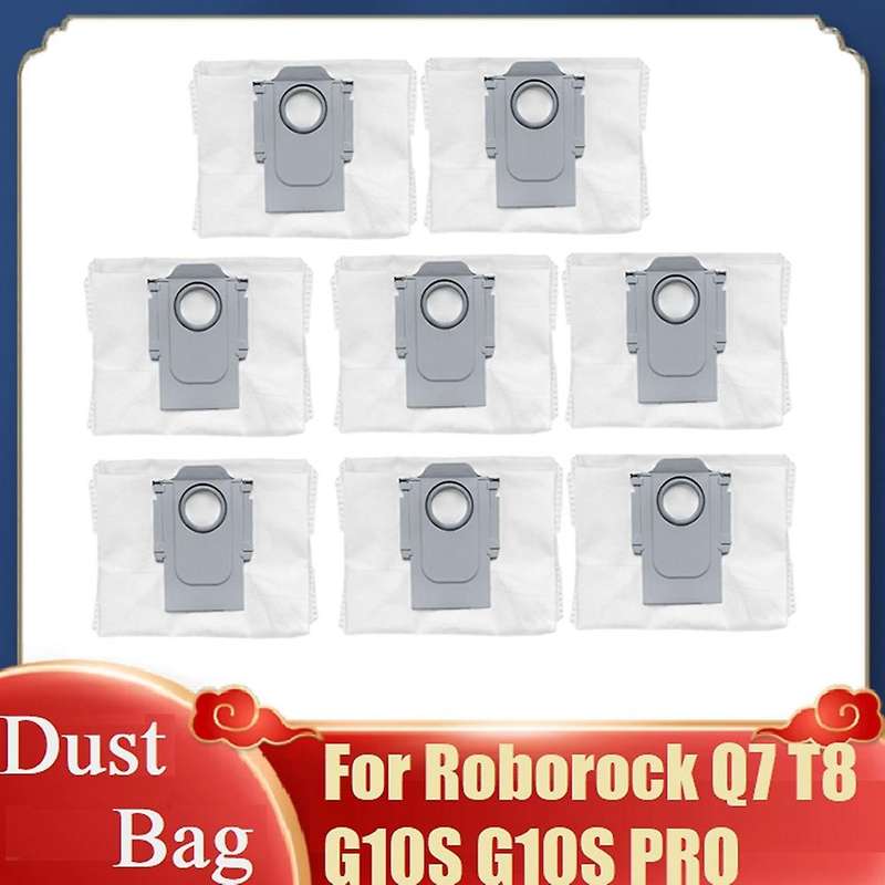 8pcs Dust Bag for Xiaomi Roborock Q7 T8 G10s Parts Dustbin Dust Bag