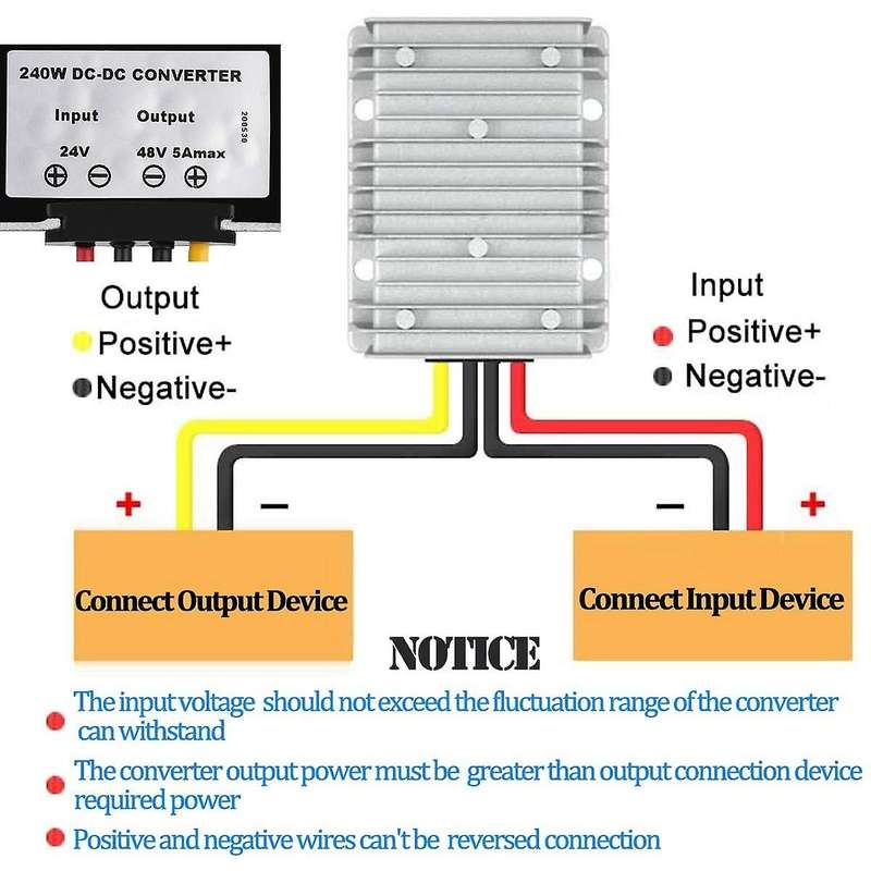 Dc 24v to 48v 5a 240w Dc Voltage Regulator Power Converter Waterproof