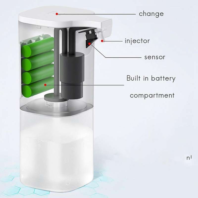 Automatic Soap Dispenser Shampoo Dispenser 350ml Usb Bathroom Kitchen