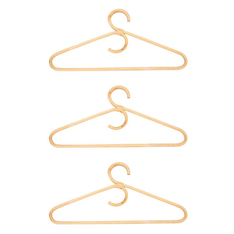 Rattan Clothes Hanger,room Decoration Hanger for Your Clothes.3 Pcs