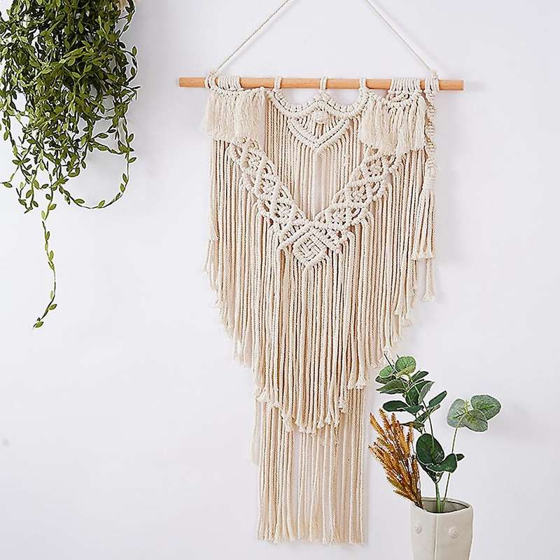 Handmade Woven Boho Wall Hanging Tapestry Bohemian Home Art Decor