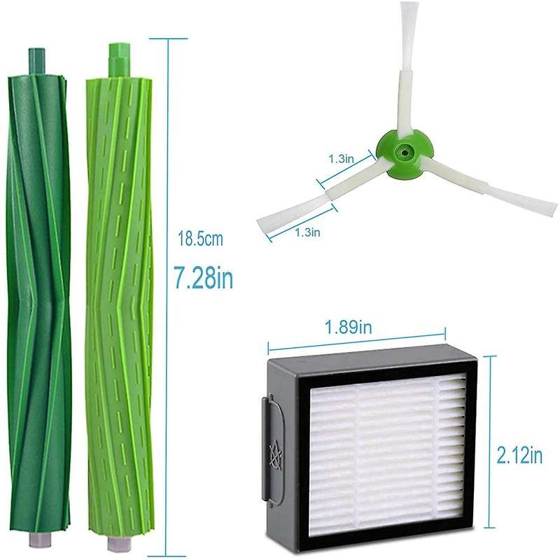 Roller Brush Side Brushes Filters for Irobot Roomba I7 I7+ E5 E6