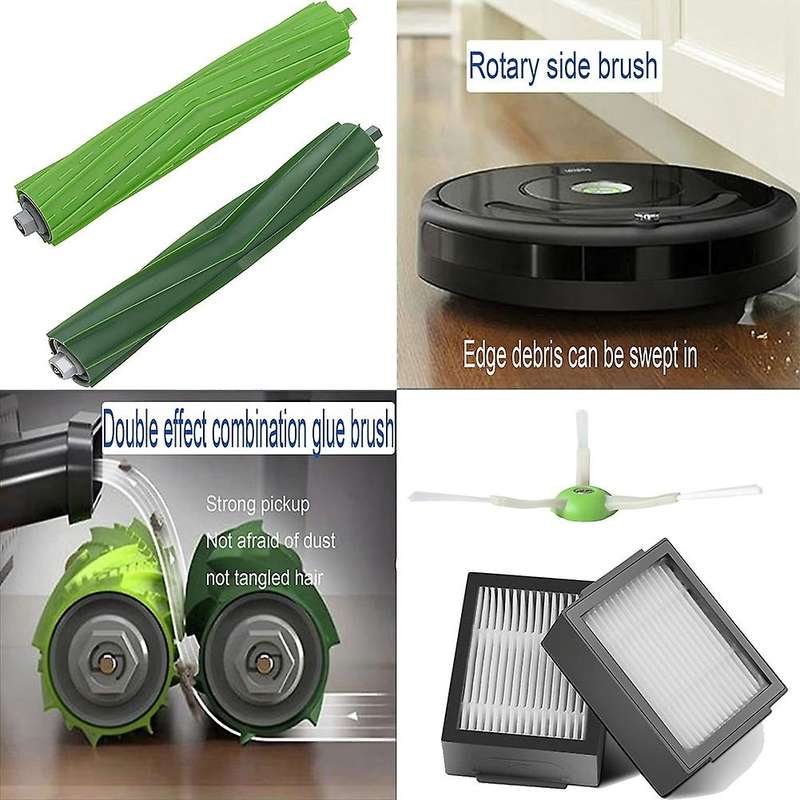 Roller Brush Side Brushes Filters for Irobot Roomba I7 I7+ E5 E6