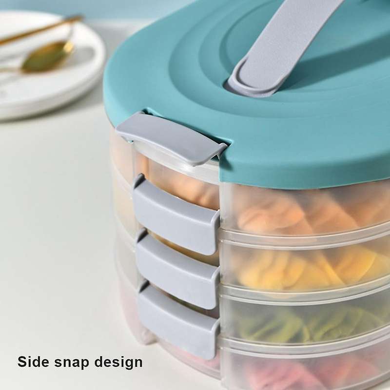 Household Wonton Dumpling Storage Box Multi-layer Food Grade C