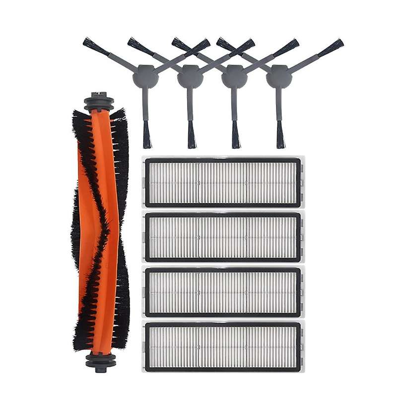 11pcs Side Main Brush Hepa Filters Dust Bag for Dreame Bot L10 Plus