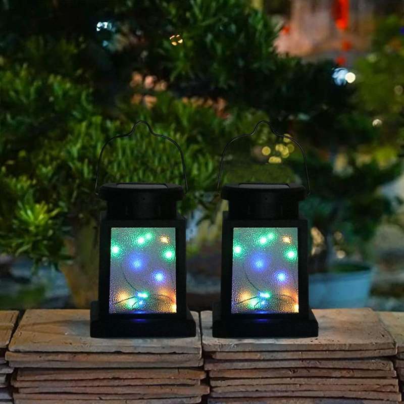 2pack Solar Light Landscape Decoration Hanging Light for Patio Garden