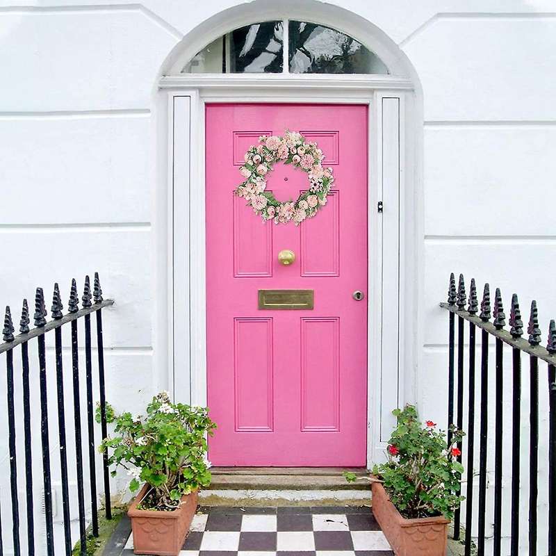 Artificial Peony Hydrangea Door Wreath,for Living Room Decor
