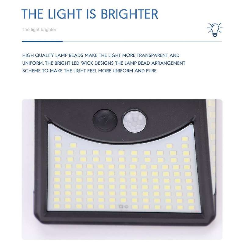 222 Led Solar Light with Motion Sensor for Garden Decoration 2pcs