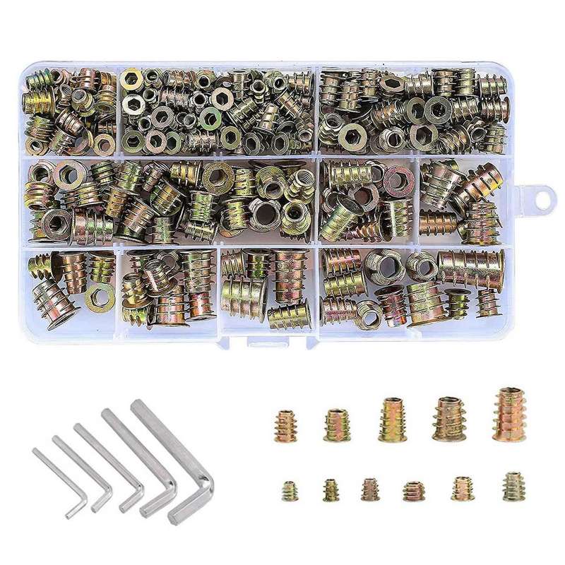 235 Threaded Nut Inserts, M4/m5/m6/m8/m10 Zinc Alloy Threaded Sockets