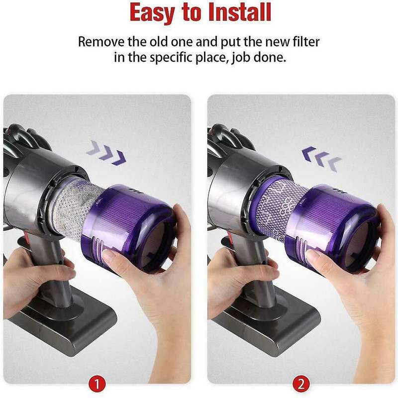 4 Pack Replacement Filter for Dyson V11 Sv14 with Cleaning Brush