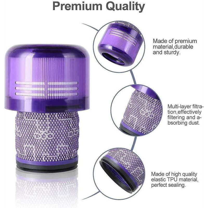 4 Pack Replacement Filter for Dyson V11 Sv14 with Cleaning Brush