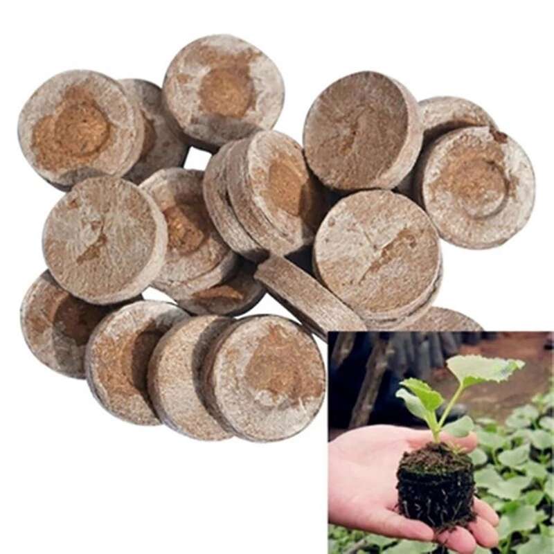 110 Pcs Professional Peat Pellets Plant Starting Soil Block Seedling