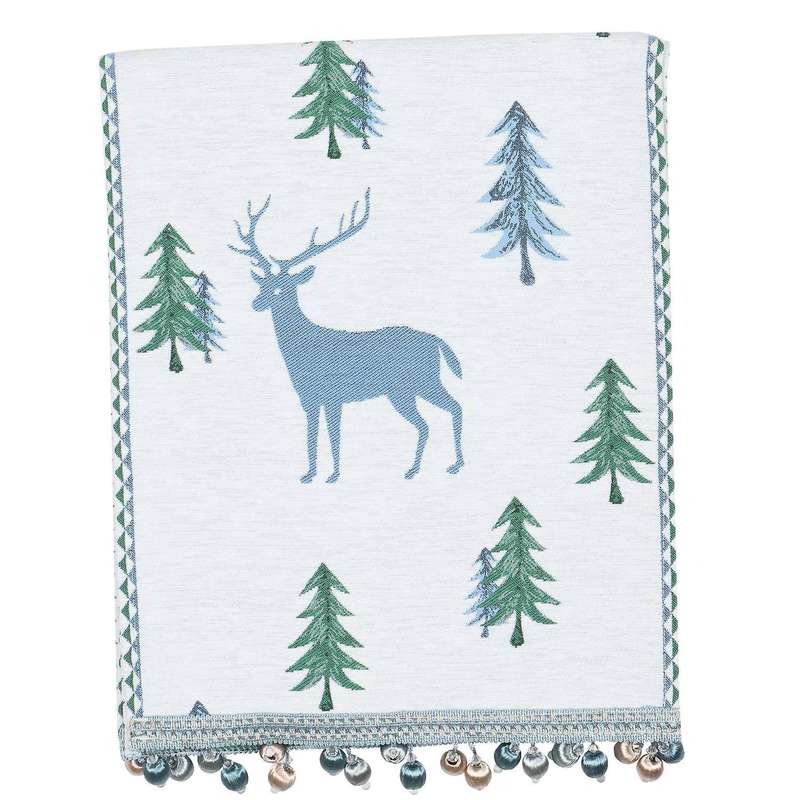 Table Runner with Tassel Chenille Table Cloths