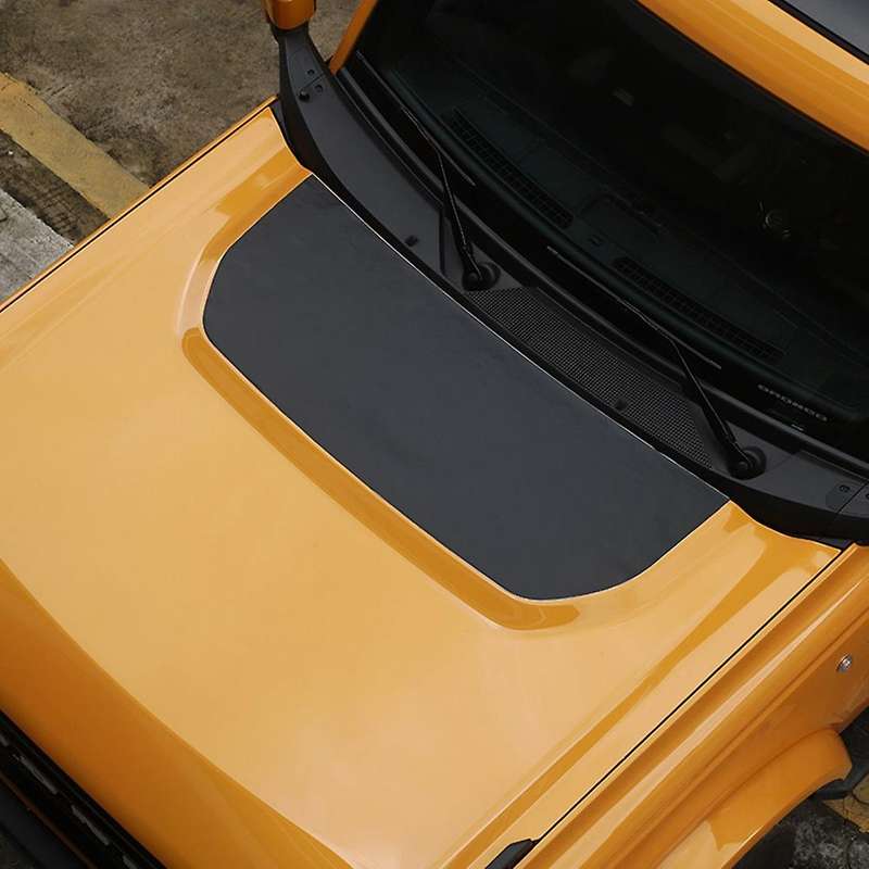 Front Engine Hood Cover for Ford Bronco 2021 2022 Black