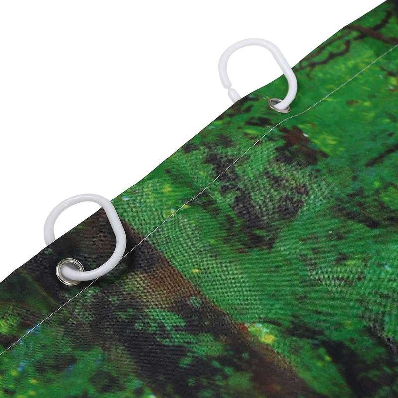 3d Waterfall Scenery Waterproof Shower Curtain with 12 Hooks
