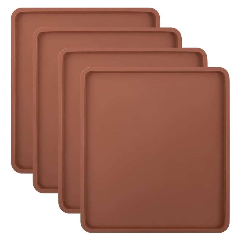 4pcs Silicone Dehydrator Mats with Edge - Silicone Sheets Compatible