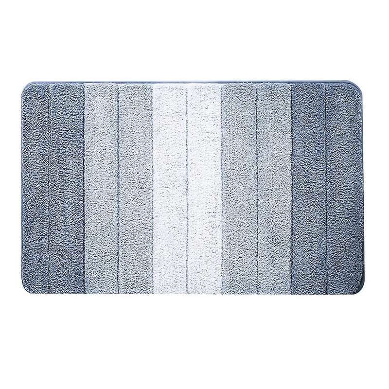 Super Absorbent Bathroom Mats Thick Velvet Floor Carpet Non-slip ,a