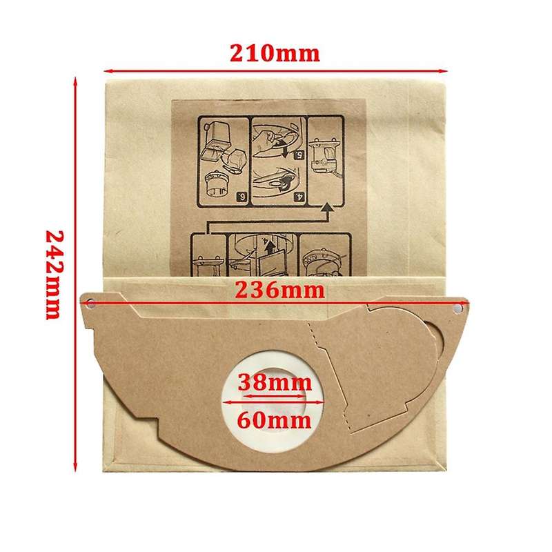 Replacement Vacuum Cleaner Dust Filter Paper Bag for Karcher A2004