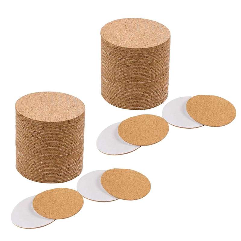 Self-adhesive Cork Coasters,cork Mats Backing Sheets for Coasters