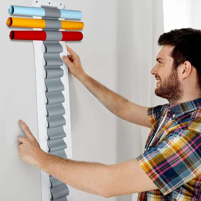 Vinyl Holder 22 Compartments Wall Mount Hanging Vinyl Over Door White