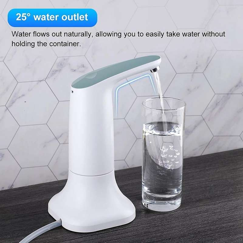 Mini Barreled Water Electric Pump with Base and Led Night Light B