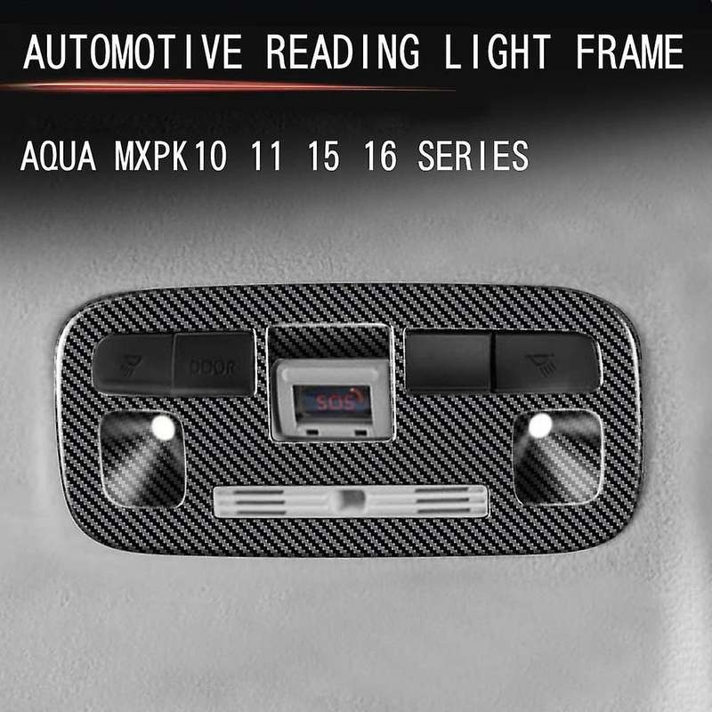 2pcs Car Glossy Black Interior Front Rear Reading Light Lamp Cover