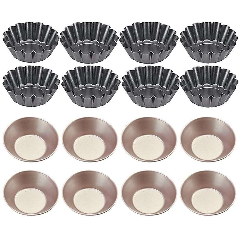 Egg Tart Molds,tart Pans Muffin Cake Mold Resuable Tiny Pie Tartlets