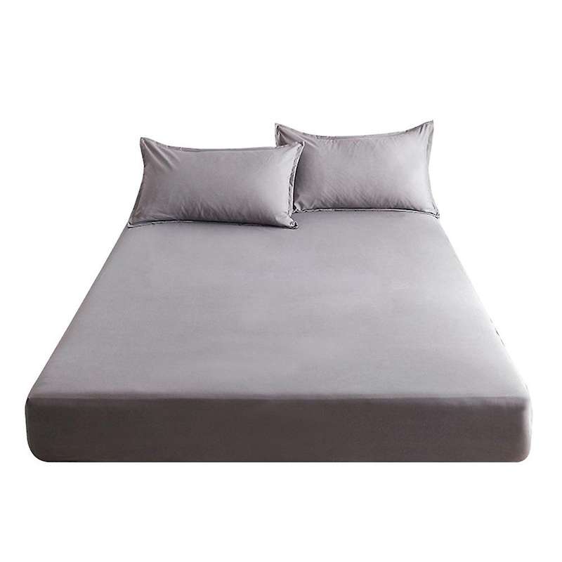 Cotton Fitted Sheet with Elastic Bands Non Slip Mattress Covers,120cm