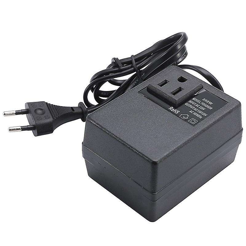 110v Step Down Travel Voltage Transformer Converter Eu Plug (only Used By Electrical Appliances With