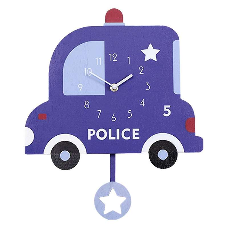 Baby Room Wall Clock Creative Decoration Cute Cartoon Swing Clock