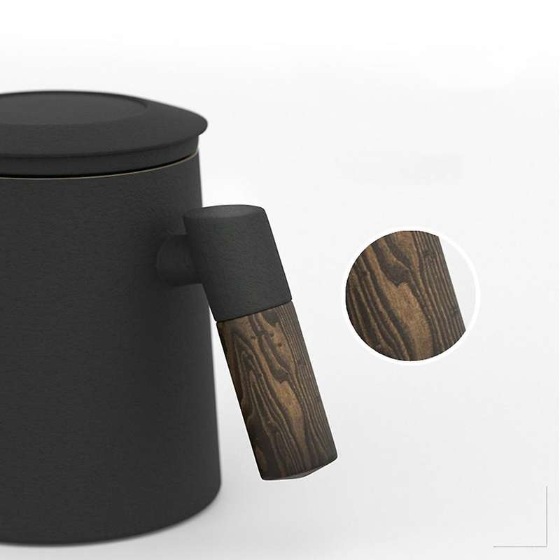 400ml Ceramic Mug with Handle Filter Lid Coffee Cup Home Porcelain -c
