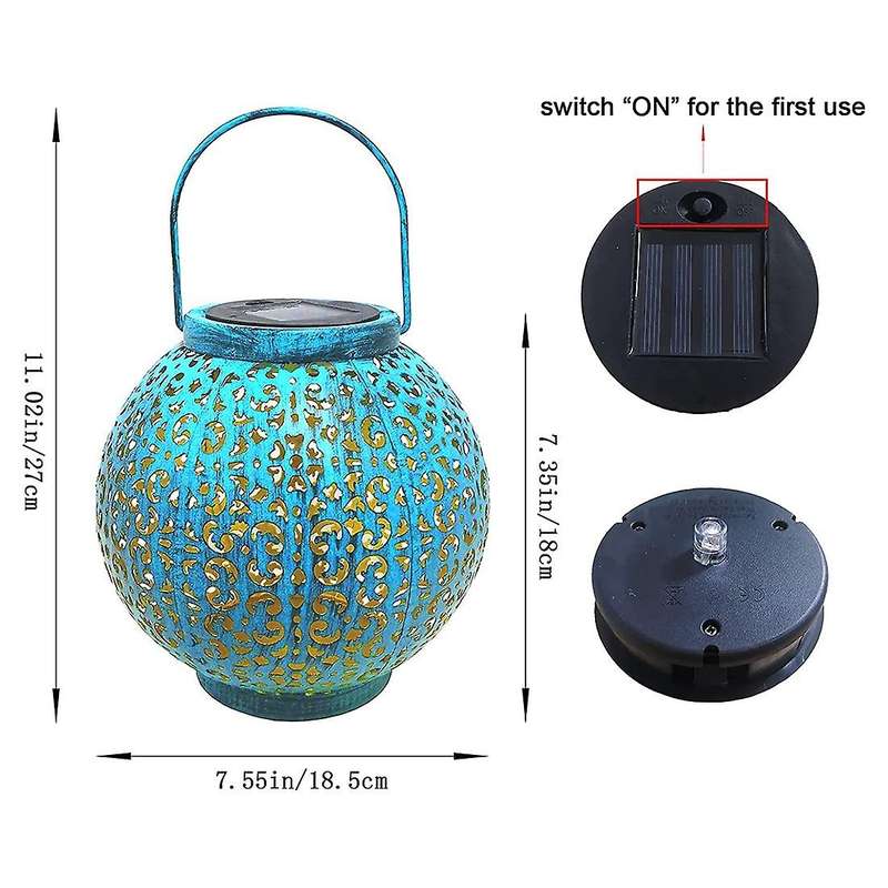 Solar Lanterns Outdoor, Hanging Lanterns Solar Powered with Handle