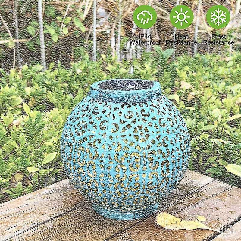 Solar Lanterns Outdoor, Hanging Lanterns Solar Powered with Handle