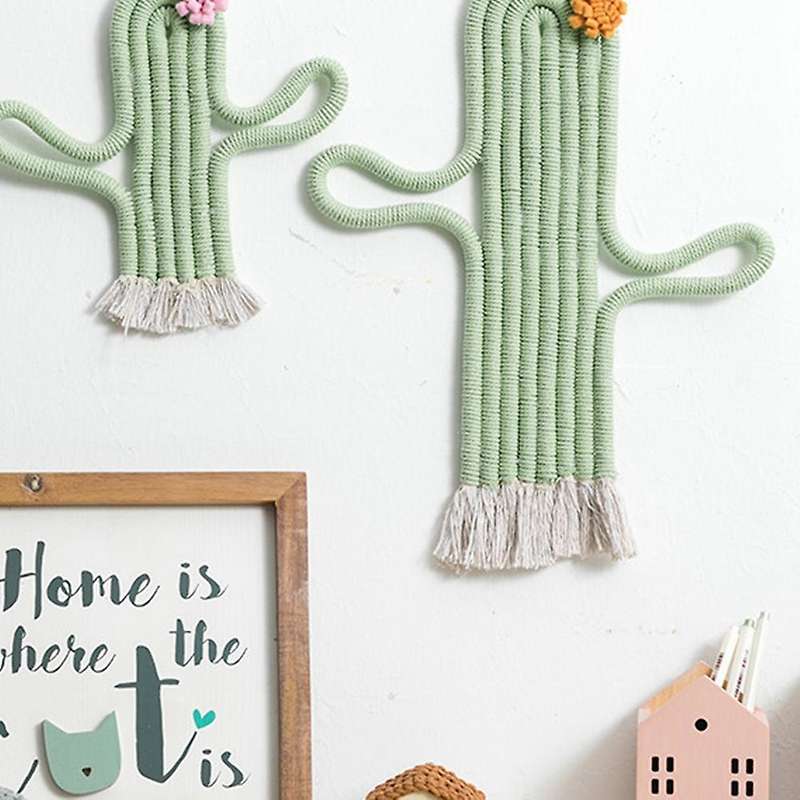 Hand Woven Cactus Living Room Decoration Bedroom Decoration 38.5cm